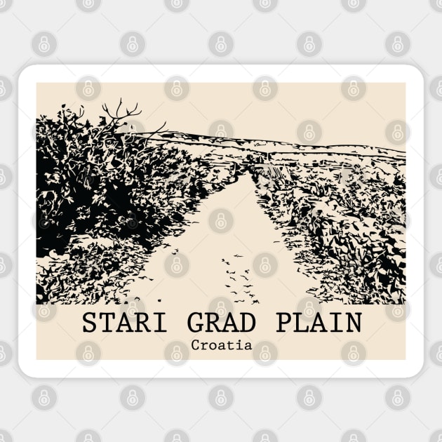 Stari Grad Plain - Croatia Magnet by Lakeric